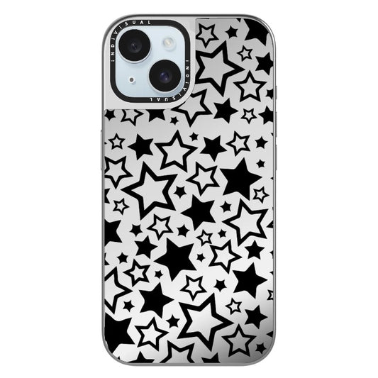 Star Girl Aesthetic Black Stars_Clear Impact Phone Case [1463396]