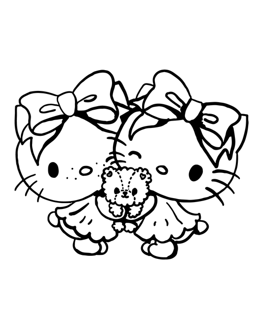 Hello Kitty Duet     4*4 inch