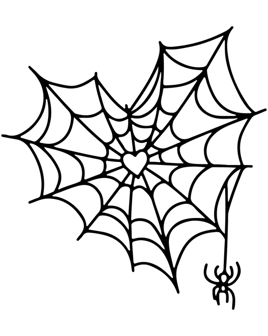 Love Trap Spider Web Tattoo     4*4 inch