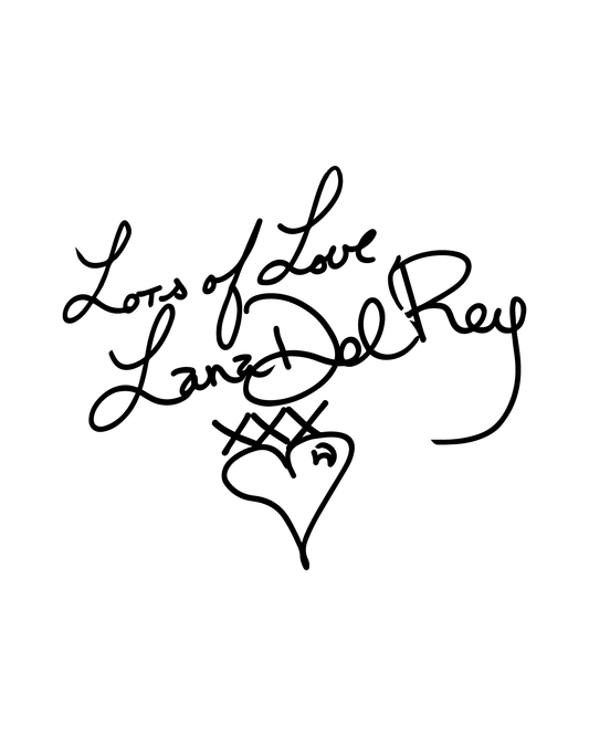 Lana Del Rey Signature Tattoo    4*4 inch