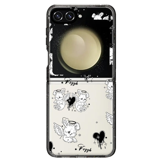Bunny Angel and Black Heart_Samsung Z Flip [1502841]