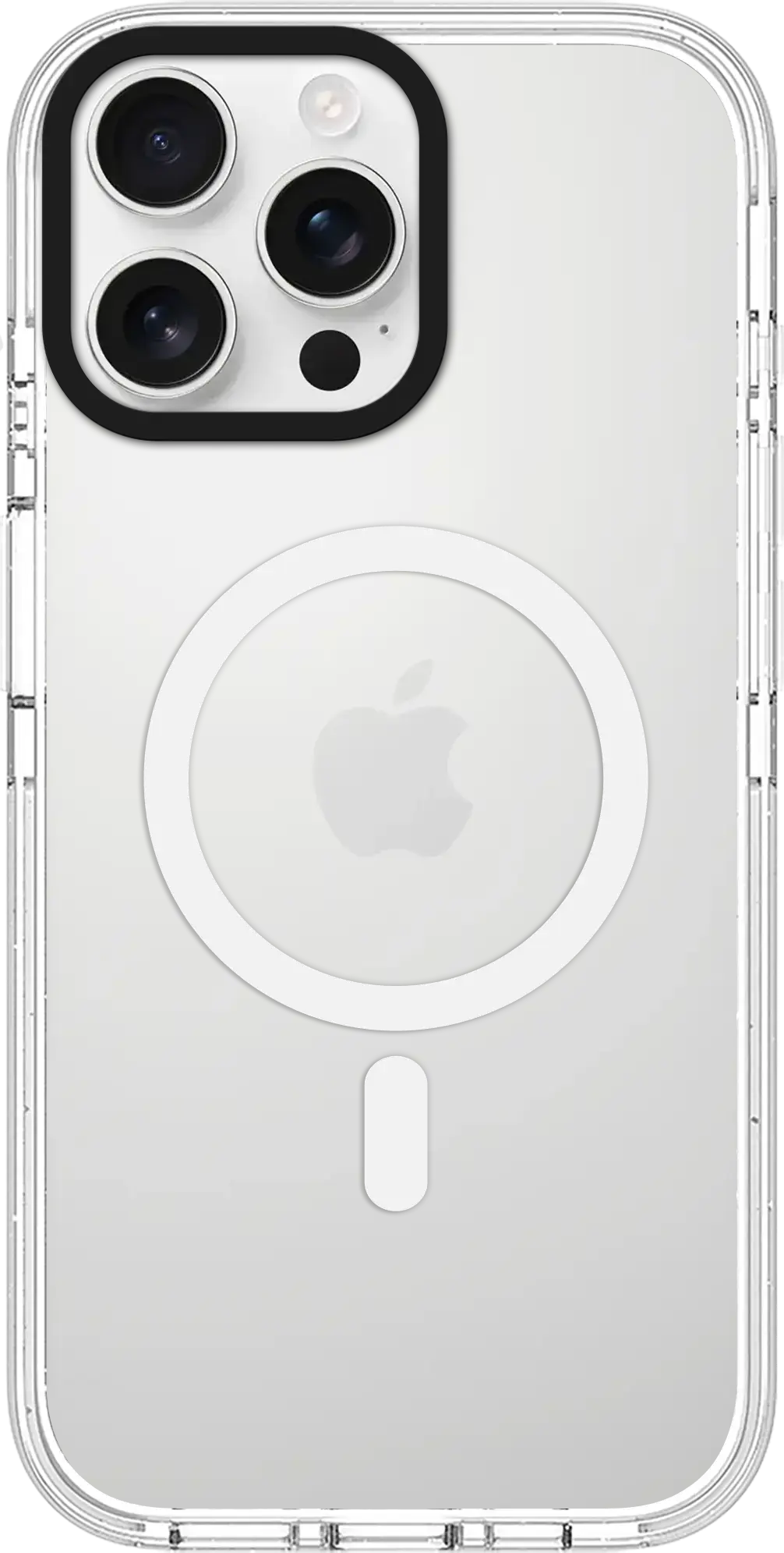 Clear surface with subtle white ring, minimalist composition, transparent and clean look