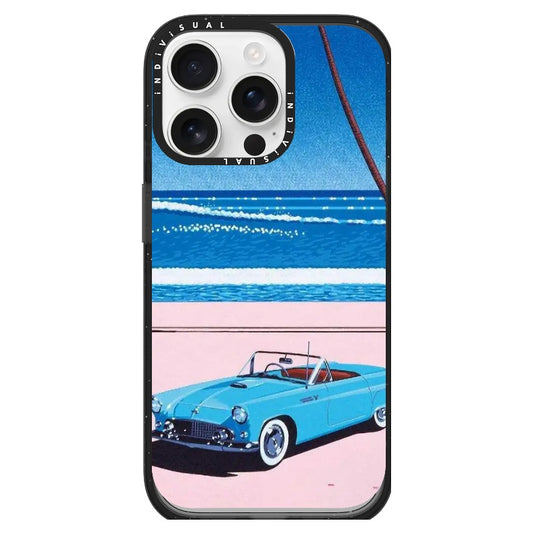 City Pop Style Vintage Sport Car and Beach Scene Phone Case_iPhone Ultra-Impact Case [1277488]