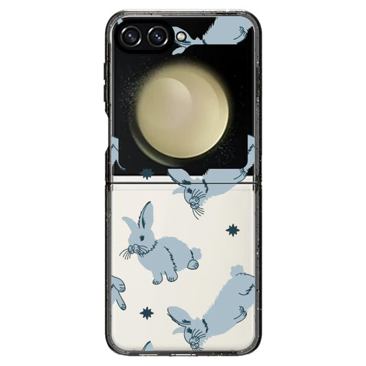 Blue Rabbits Pattern_Samsung Z Flip [1495311]