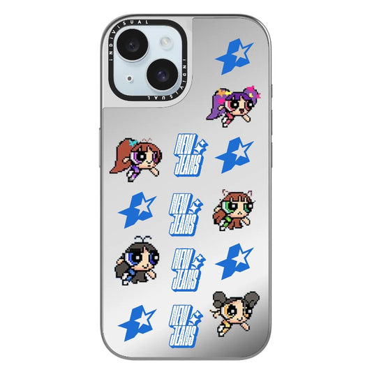 New Jeans Pixel Style Powerpuff Girls Phone Case_Clear Impact Phone Case [1267570]