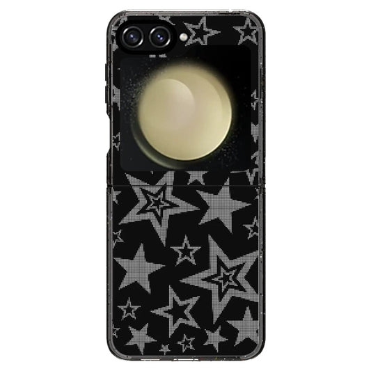 Black and Sliver Star Girl Y2K Phone Case_Samsung Z Flip [1530593]