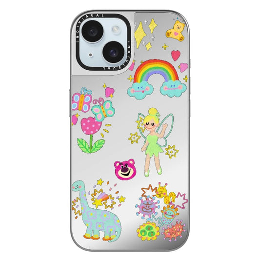 Crayon Style Fairy Tale Theme Phone Case_Clear Impact Phone Case [1459739]