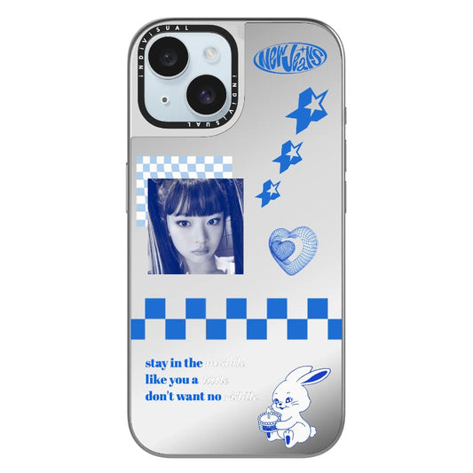 New Jeans Hanni Inspired Blue Phone Case_Clear Impact Phone Case [1257461]