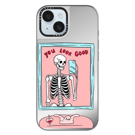 Skeleton Selfie Phone Meme Case_Clear Impact Phone Case [1462248]