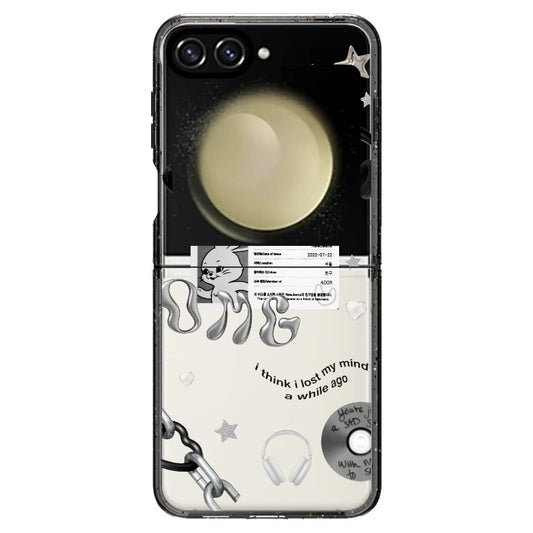 New Jeans Bunny ID Card OMG Black and White Phone Case_Samsung Z Flip [1286980]