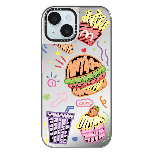 Burger and Fries Foodie Phone Case_Clear Impact Phone Case [1503049]