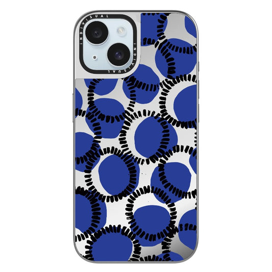 Blue Circle Pattern_Clear Impact Phone Case [1503082]