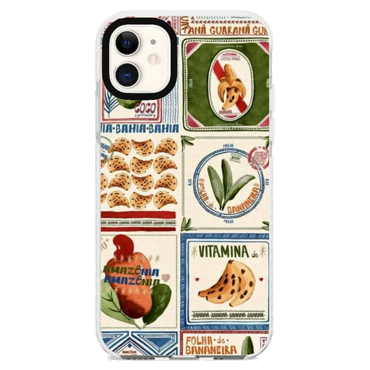 Vintage Food Illustration Style Phone Case_iPhone Clear Impact Case [1444129]