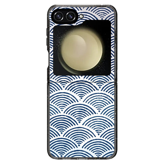 Blue Waves Pattern Phone Case_Samsung Z Flip [1506927]
