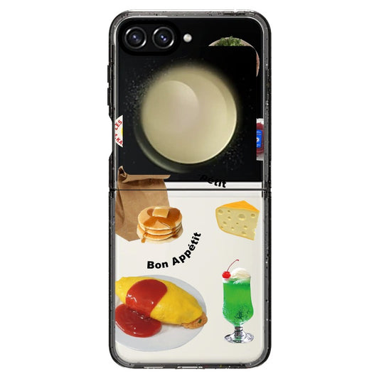 Bon Appètite Korean Style Food Theme Phone Case_Samsung Z Flip [1446985]