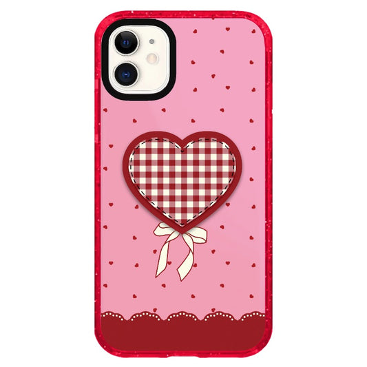 "Be Fearless" Heart, Lace and Polka Dots Phone Case_iPhone Clear Impact Case Limited  [1503684]