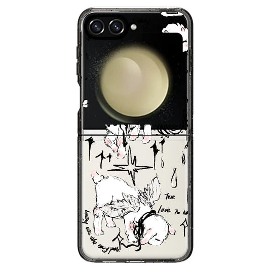 Angelic Lamb with Black Chocker_Samsung Z Flip [1503891]