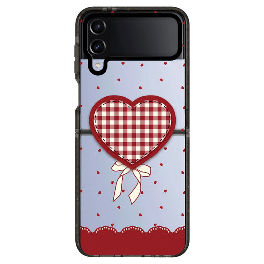 "Be Fearless" Heart, Lace and Polka Dots Phone Case_Samsung Z Flip [1503684]