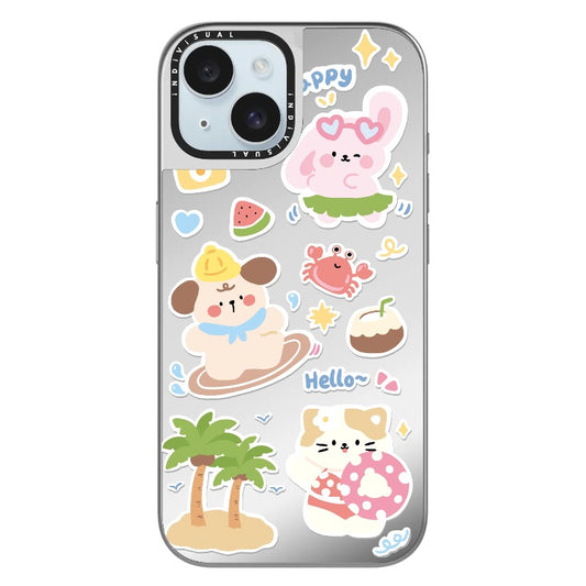 Summertime with Animal Friends_Clear Impact Phone Case [1503063]