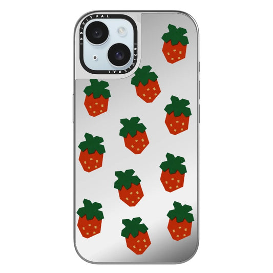 Paper-cuts Style Strawberries Phone Case_Clear Impact Phone Case [1459704]