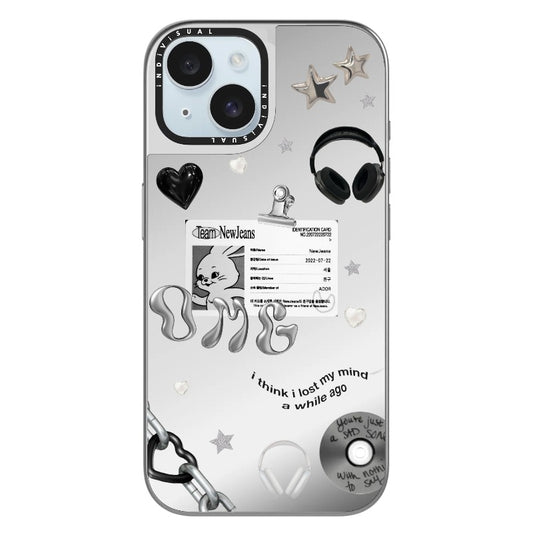 New Jeans Bunny ID Card OMG Black and White Phone Case_Clear Impact Phone Case [1286980]