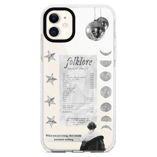 T.S Folklore Silver Star Phone case_iPhone Clear Impact Case [1431847]