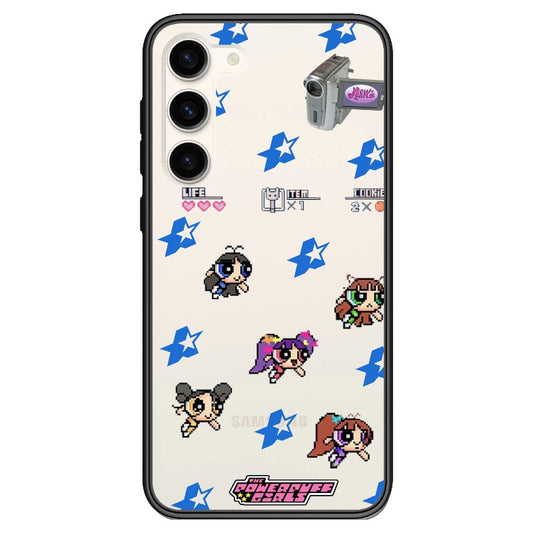 New Jeans and Power Puff Girl Pixel Game Style Phone Case_Samsung Z Flip [1351078]