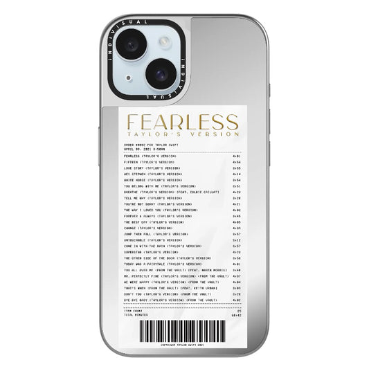 T.S Fearless Receipt Phone Case_Clear Impact Phone Case [1505122]