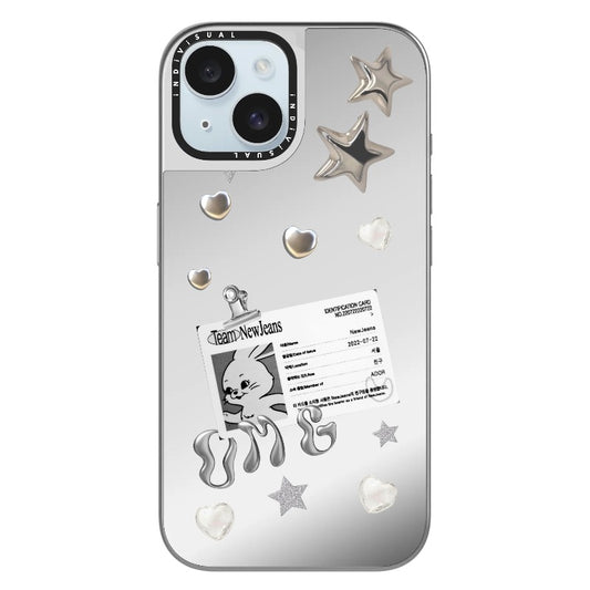 New Jeans Bunny ID Card OMG Black and White Phone Case_Clear Impact Phone Case [1336981]