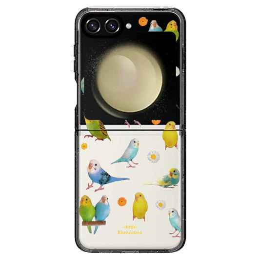 Love Birds Illustration Phone Case_Samsung Z Flip [1446996]