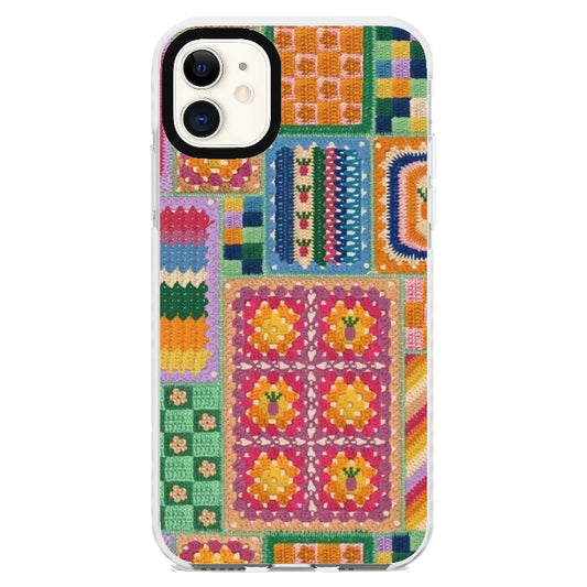 Fabric Art Crochet Style Phone Case_iPhone Clear Impact Case [1444125]