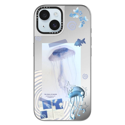 Blue Ocean Jellyfish Collage Phone Case_Clear Impact Phone Case [1447936]