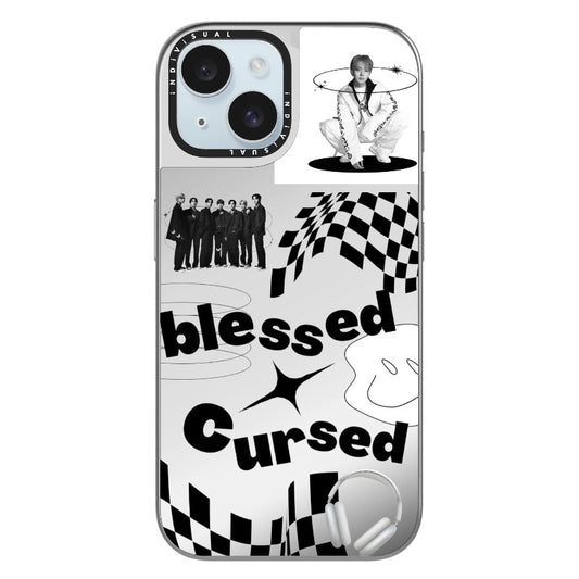 Enhypen Blessed Cursed Theme Black and White Phone Case_Clear Impact Phone Case [835433]