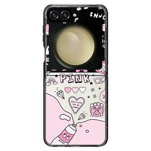 Bubbles and Pink Elements_Samsung Z Flip [1502026]