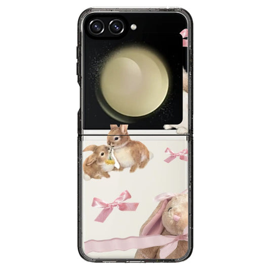 Bunny case | ‘Bunnies and ribbons_Samsung Z Flip [597555]