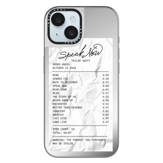 T.S Speak Now Receipt Phone Case_Clear Impact Phone Case [1505134]