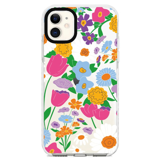 Blue and White Daisies Phone Case_iPhone Clear Impact Case [1498819]