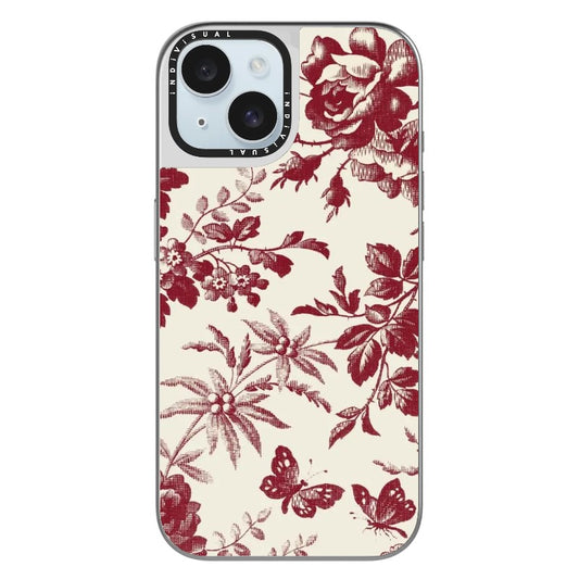 Classy MaroonPlant Illustration Phone Case_Clear Impact Phone Case [1444143]