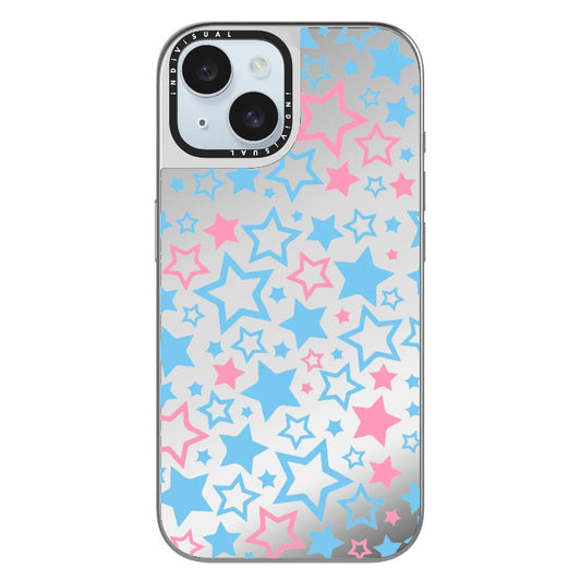 Star Girl Aesthetic Blue and Pink Stars_Clear Impact Phone Case [1463397]