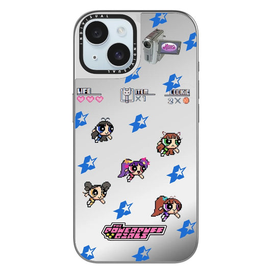 New Jeans and Power Puff Girl Pixel Game Style Phone Case_Clear Impact Phone Case [1284471]