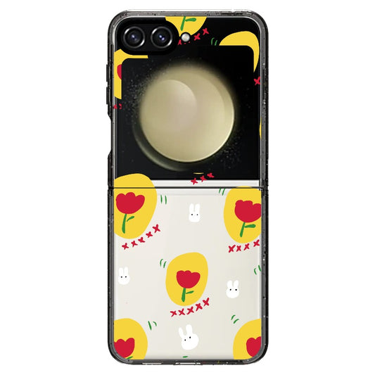 Tulips and Rabbits Pattern Phone Case_Samsung Z Flip [1507560]