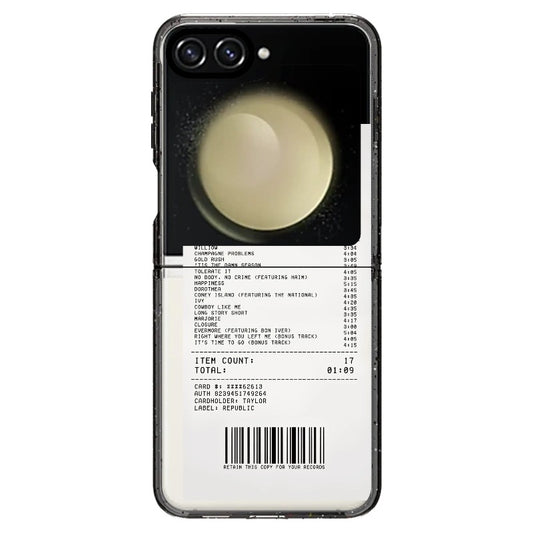 T.S Evermore Receipt Phone Case_Samsung Z Flip [1505120]