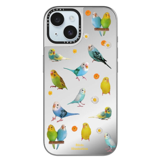 Love Birds Illustration Phone Case_Clear Impact Phone Case [1446996]