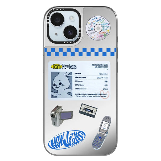 New Jeans ID Card and Y2K Eletronic Devices Phone Case_Clear Impact Phone Case [1446133]