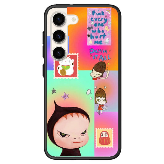 Yoshitomo Nara Inspired Gradiant Color Phone Case_Samsung Z Flip [1274952]