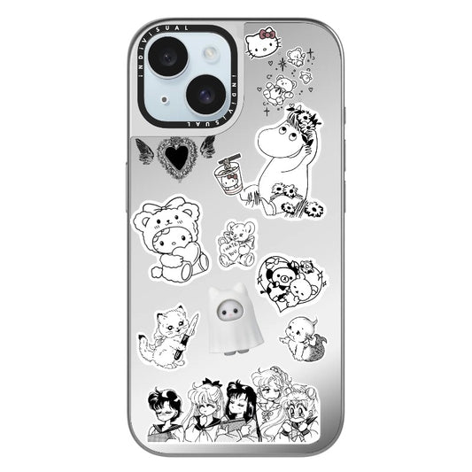 Vintage Anime Collage Phone Case_Clear Impact Phone Case [936731]
