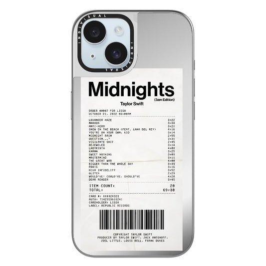 T.S Midnights Receipt Phone Case_Clear Impact Phone Case [1505129]