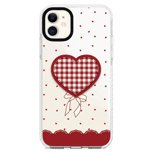 "Be Fearless" Heart, Lace and Polka Dots Phone Case_iPhone Clear Impact Case [1503684]