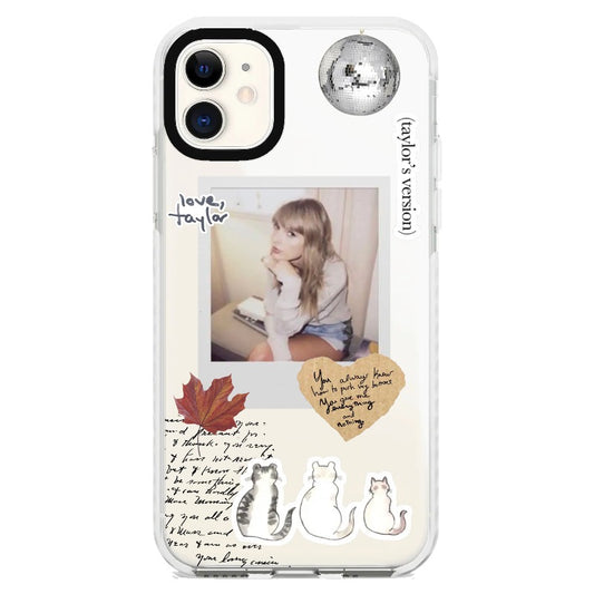 T.S Cats and Maple Leaf Phone Case_iPhone Clear Impact Case [1014194]