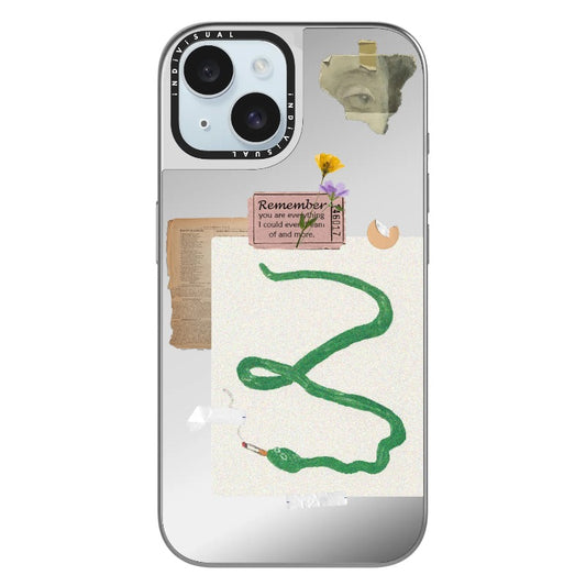 Cute Snake Poster Collage Phone Case_Clear Impact Phone Case [1448066]